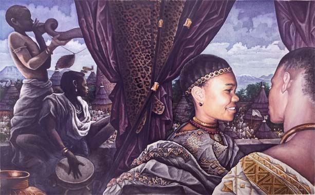 African Wedding Scene from Mufaro's Beautiful Daughters